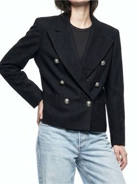 Versace Versus 90s Vintage Wool Double Breasted Blazer